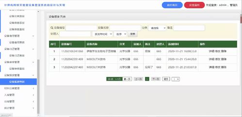 實(shí)驗(yàn)室設(shè)備管理系統(tǒng)的設(shè)計(jì)與實(shí)現(xiàn)